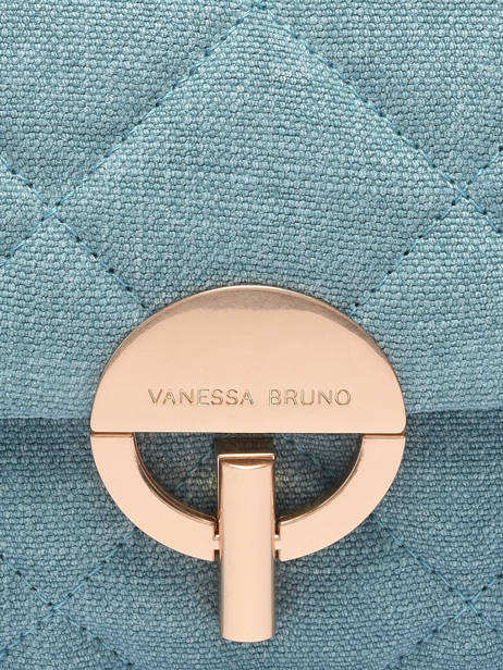 Cross Body Tas Moon Linnen Vanessa bruno Blauw moon 70V40326 ander zicht 5