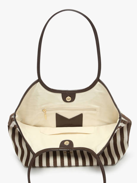 Schoudertas Rayure Nat et nin Bruin rayure RY ander zicht 2
