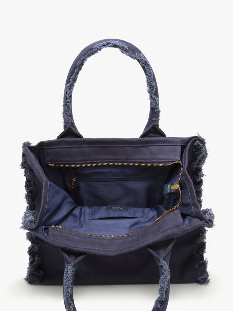 Handtas Logo Shopper Katoen Pinko Blauw logo shopper 6673A3A4 ander zicht 4