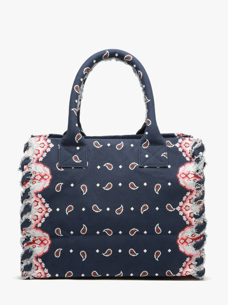 Handtas Logo Shopper Katoen Pinko Blauw logo shopper 6673A3B7 ander zicht 4