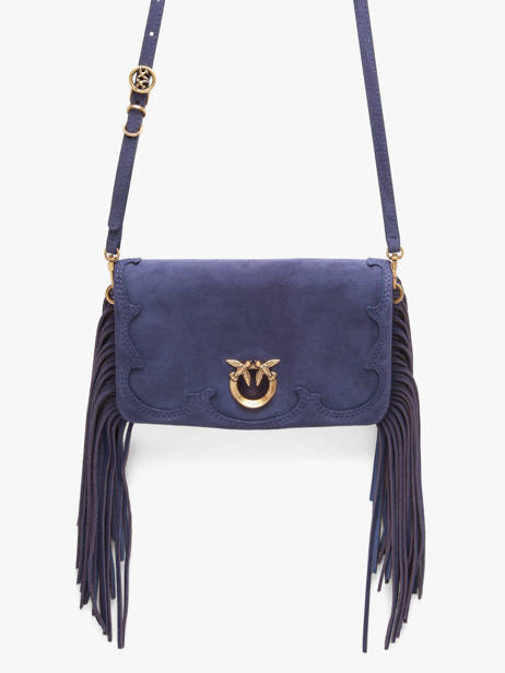 Cross Body Tas Love Bag Soft Leder Pinko Blauw love bag soft 6023A39A ander zicht 2