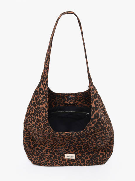 Schoudertas Wild Tribe Katoen Rivedroite Bruin wild tribe RICHEWIL ander zicht 2