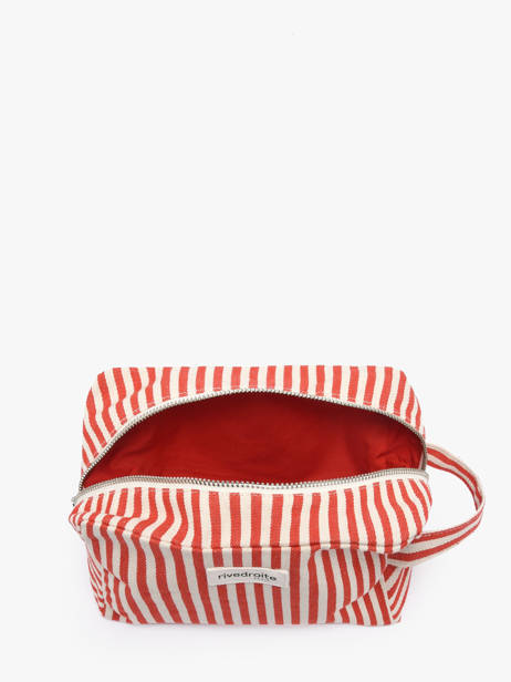 Toiletzak Rivedroite Rood spring striped TOUXLSTR ander zicht 1