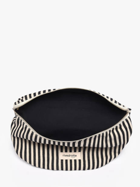 Belt Bag Custine Striped Gerecycleerd Katoen Rivedroite Zwart spring striped CUSTSTRI ander zicht 3