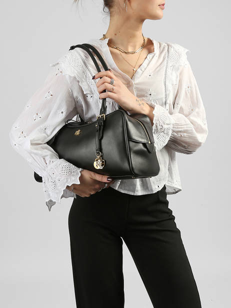 Schoudertas Dryden Leder Lauren ralph lauren Zwart dryden 31P06068 ander zicht 1