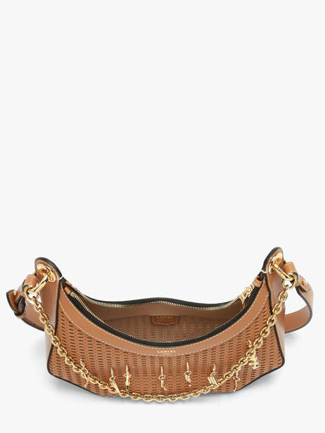 Cross Body Tas M Croisette Charms Leder Lancel Bruin croisette A14012 ander zicht 4