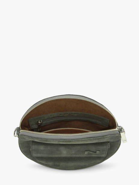 Cross Body Tas Dorine Suède Leder Nathan baume Groen nathan I-FINE1 ander zicht 3
