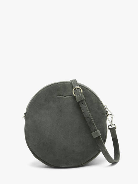 Cross Body Tas Dorine Suède Leder Nathan baume Groen nathan I-FINE1 ander zicht 4