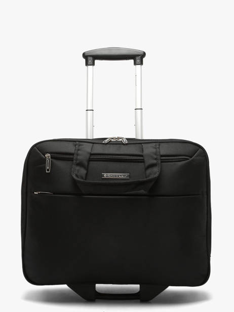 Pilot Case Op Wieltjes Snowball Zwart business 68145