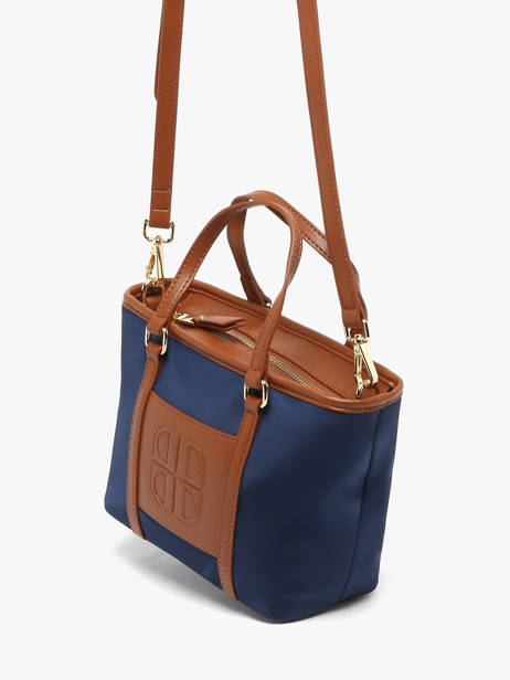 Handtas Fran Nylon Laurent david Blauw ld bags 54 ander zicht 1