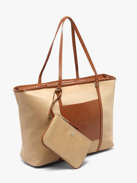 Schoudertas L Fran Nylon Laurent david Beige ld bags 887 ander zicht 1