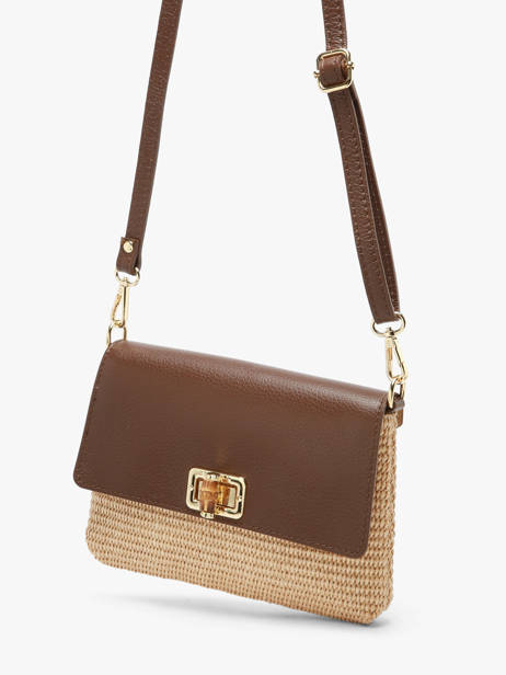 Cross Body Tas Capri Milano Bruin capri CP25111 ander zicht 2