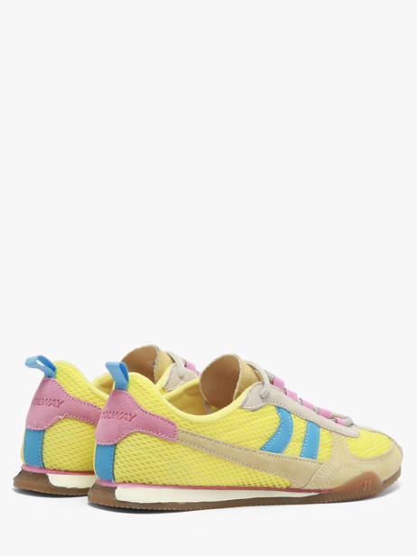 Sneakers Uit Leder Coolway Geel women 7693398 ander zicht 2