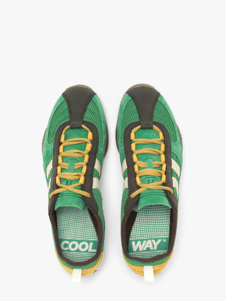 Sneakers Uit Leder Coolway Groen men 8663808 ander zicht 3