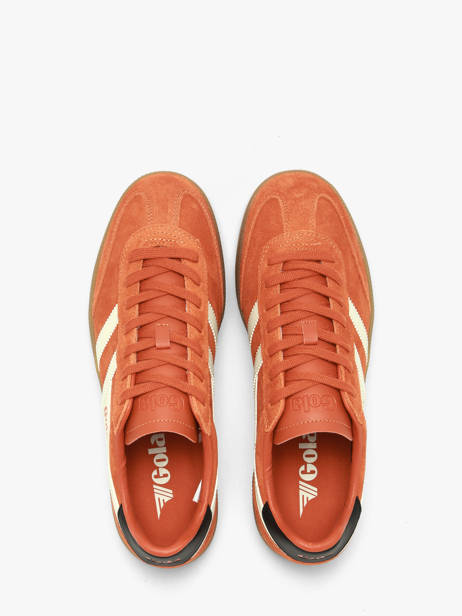 Sneakers Uit Leder Gola Oranje men CMB735UH ander zicht 3