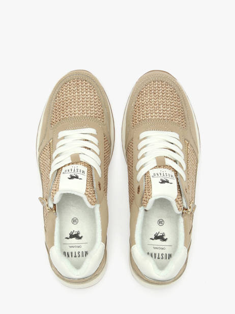 Sneakers Mustang Beige women M0532011 ander zicht 3