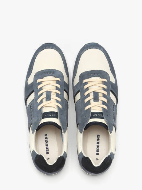 Sneakers Uit Leder Redskins Blauw men AFFAIRI3 ander zicht 3