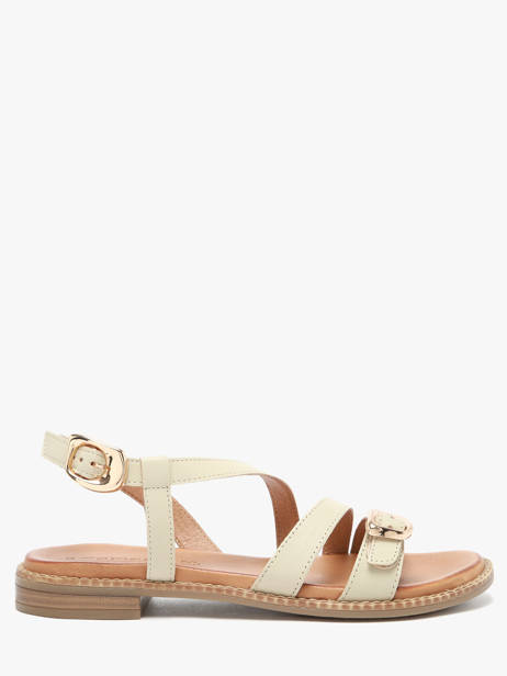 Sandalen Uit Leder Tamaris Beige accessoires 46