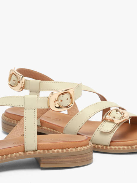 Sandalen Uit Leder Tamaris Beige accessoires 46 ander zicht 2