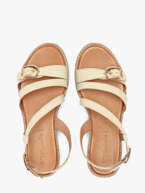 Sandalen Uit Leder Tamaris Beige accessoires 46 ander zicht 3