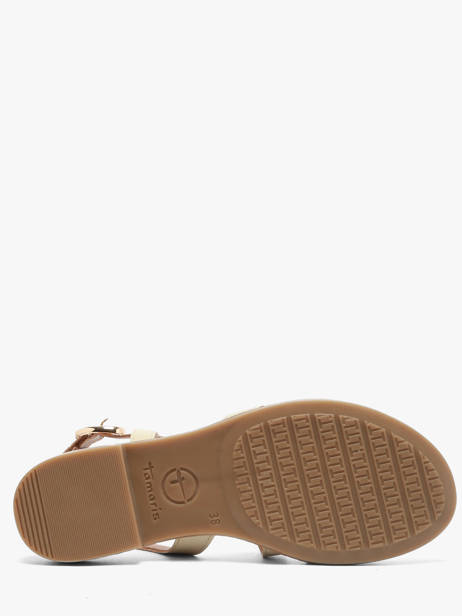 Sandalen Uit Leder Tamaris Beige accessoires 46 ander zicht 4