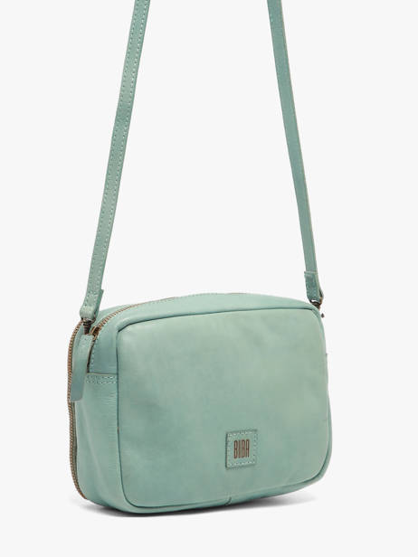 Cross Body Tas Heritage Leder Biba Blauw heritage BT32 ander zicht 1
