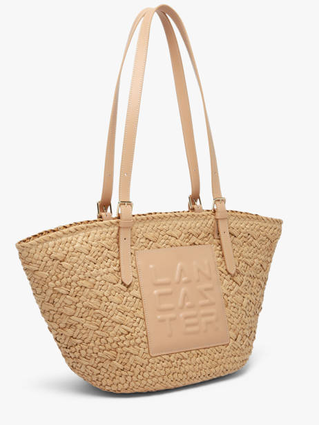 Schoudertas Le Panier Lancaster Beige le panier 80 ander zicht 2