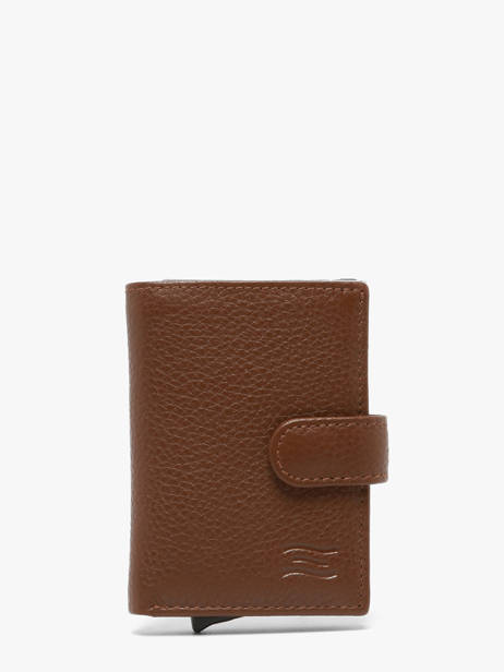 Portefeuille Caviar Leder Crinkles Bruin caviar 14600