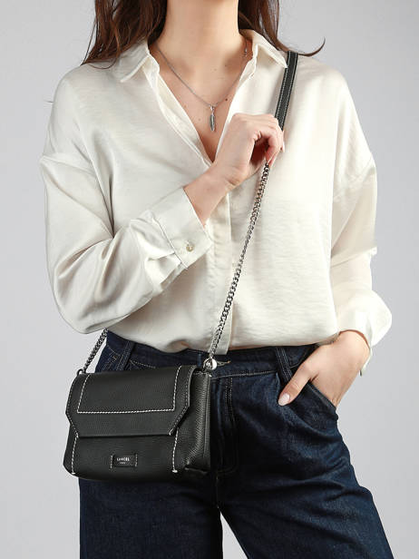 Cross Body Tas Ninon Soft Leder Lancel Zwart ninon A14030 ander zicht 1