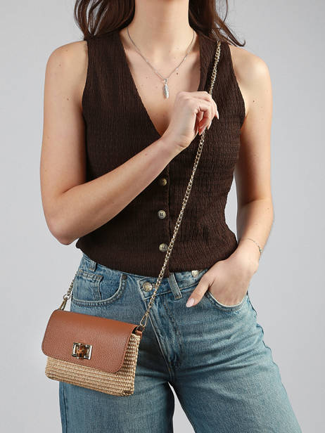 Cross Body Tas Capri Milano Bruin capri CP25112 ander zicht 1