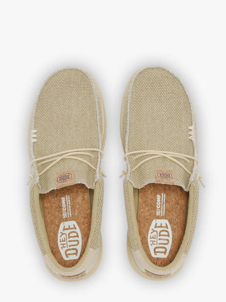 Mocassins Wally Braided Hey dude Grijs men 40003 ander zicht 4