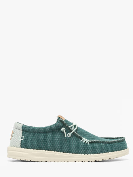 Mocassins Wally Braided Hey dude Groen men 40003