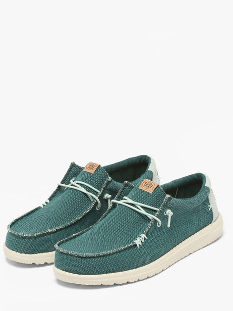Mocassins Wally Braided Hey dude Groen men 40003 ander zicht 2
