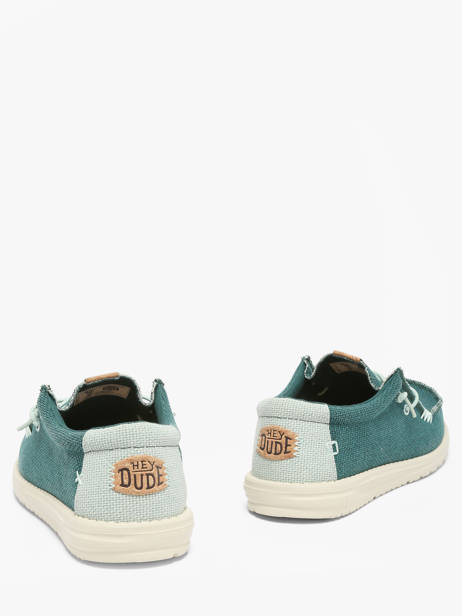 Mocassins Wally Braided Hey dude Groen men 40003 ander zicht 3