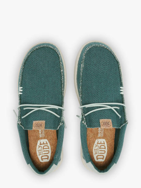 Mocassins Wally Braided Hey dude Groen men 40003 ander zicht 4