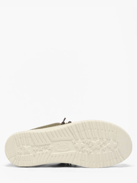 Mocassins Wally Braided Hey dude Groen men 40003 ander zicht 4