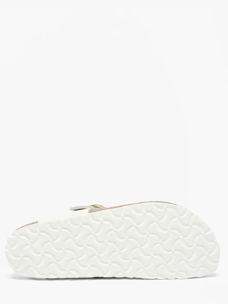 Slippers Uit Leder Birkenstock Wit women 1026735 ander zicht 4