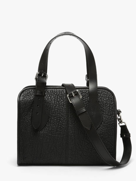 Handtas Vintage Leder Paul marius Zwart vintage S ander zicht 3