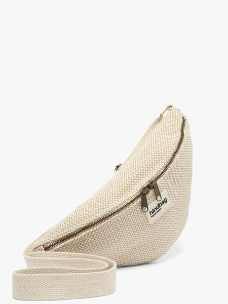Heuptasje Hindbag Beige tressage TS ander zicht 1