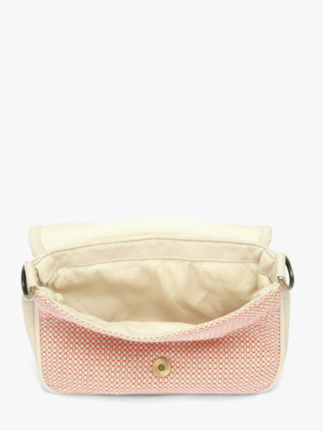 Cross Body Tas Tressage Katoen Hindbag Roze tressage TS ander zicht 2