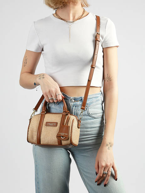 Cross Body Tas Mini Osier Italie Lancaster Bruin mini osier italie 72 ander zicht 1
