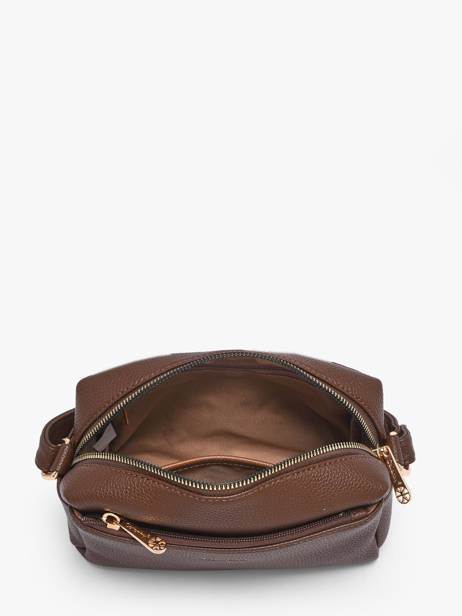 Cross Body Tas Grained Miniprix Bruin grained KJ62069 ander zicht 2