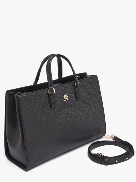 Handtas Th Daily Tommy hilfiger Zwart th daily AW18418 ander zicht 2