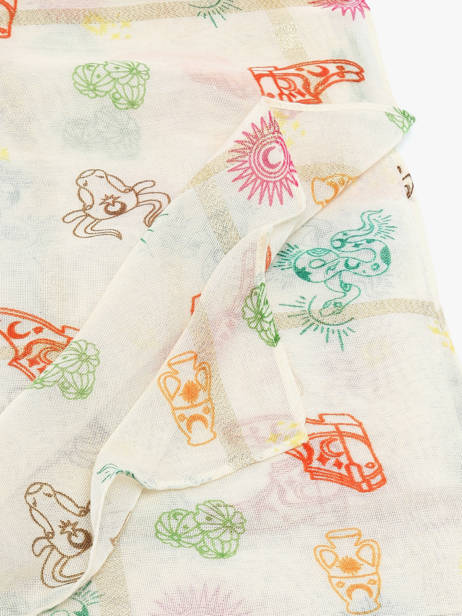 Foulard Pieces Beige tasselo 17146404 ander zicht 1