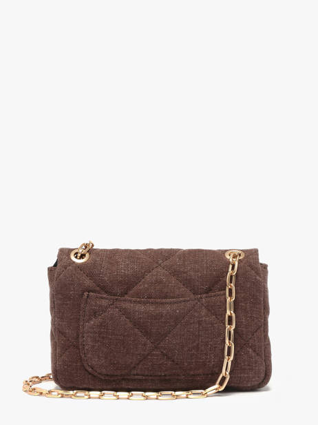 Cross Body Tas Moon Linnen Vanessa bruno Bruin moon 70V40326 ander zicht 4