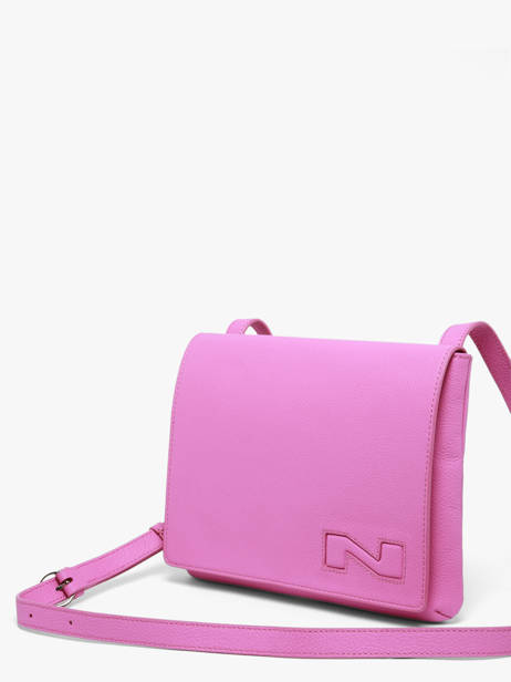 Cross Body Tas Brugge Leder Nathan baume Roze n city 2 ander zicht 2