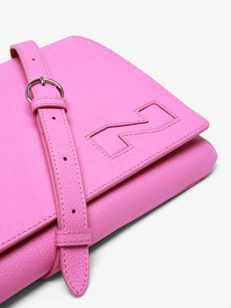 Cross Body Tas Brugge Leder Nathan baume Roze n city 2 ander zicht 3