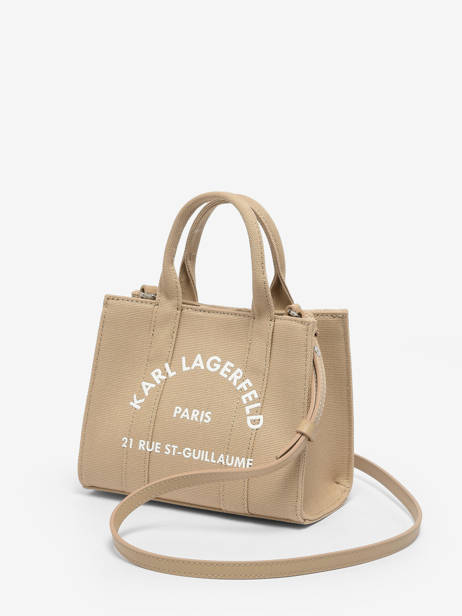 Cross Body Tas Rsg Katoen Karl lagerfeld Beige rsg A1W50118 ander zicht 2