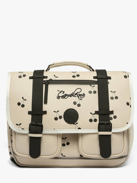 Boekentas 2 Compartimenten Cameleon Beige vintage north PBVWCA38