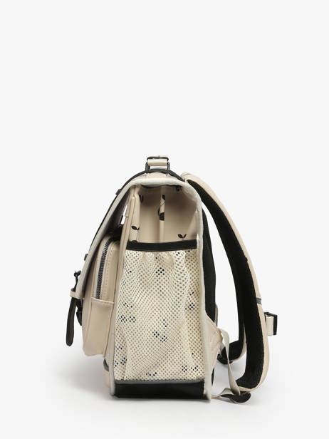 Boekentas 2 Compartimenten Cameleon Beige vintage north PBVWCA38 ander zicht 2